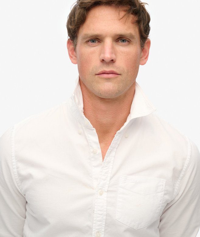 superdry Camisa Oxford de manga larga Descuento por venta flash
