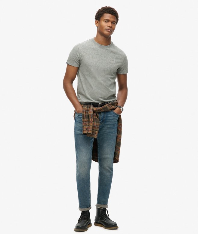 superdry Camiseta de algodón orgánico con logotipo Essential Ofertas especiales