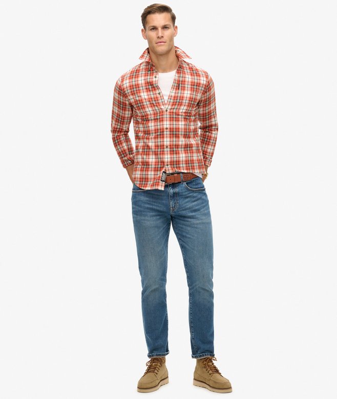 superdry Camisa de algodón orgánico a cuadros vintage Outlet