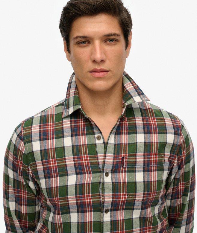 superdry Camisa de algodón orgánico a cuadros vintage Ventas relámpago