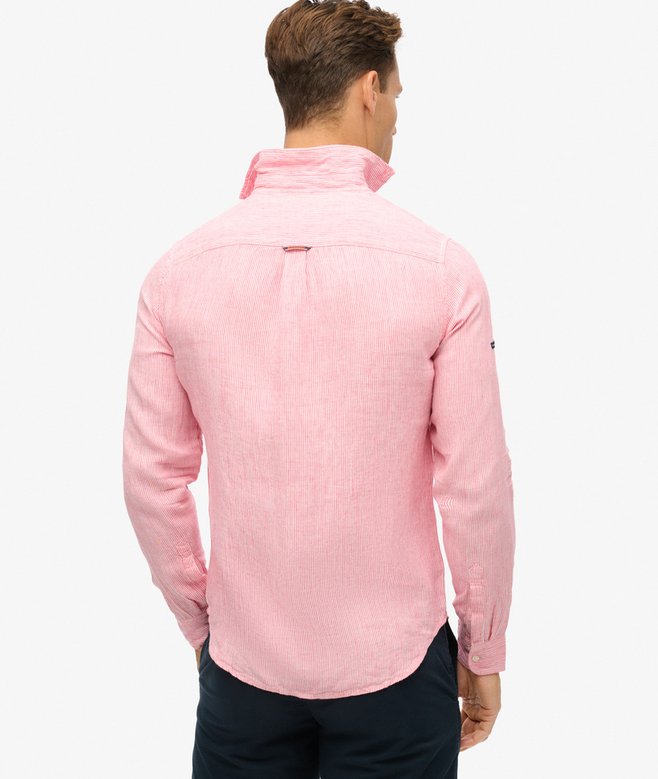 superdry Camisa de manga larga de lino informal Tienda