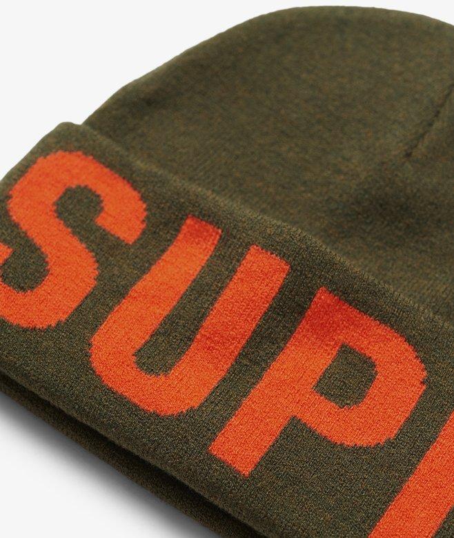 superdry Gorro de punto con el logotipo de la marca Promoción trimestral