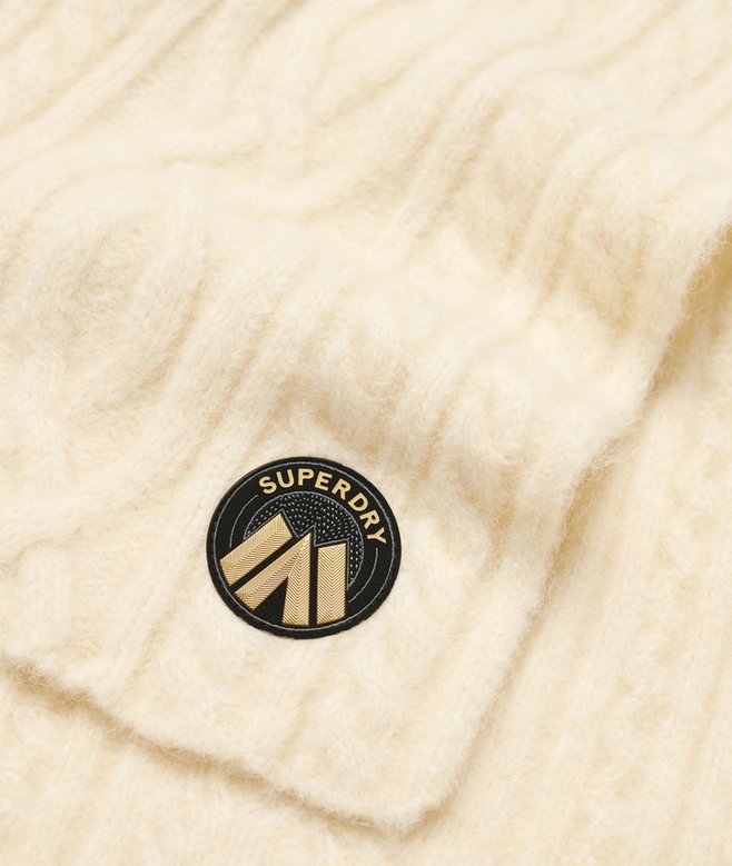 superdry Bufanda de punto trenzado Luxe Ahorra y exporta