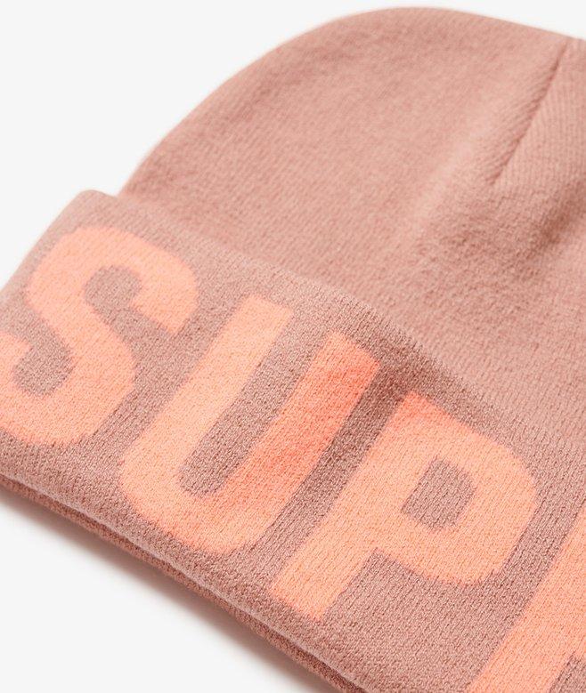 superdry Gorro de punto con el logotipo de la marca Ofertas especiales