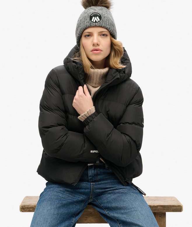 superdry Gorro de punto trenzado Luxe Ofertas