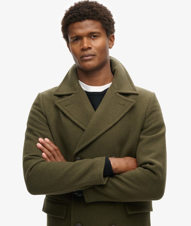 superdry Abrigo largo de lana Merchant Store Rebajas baratas