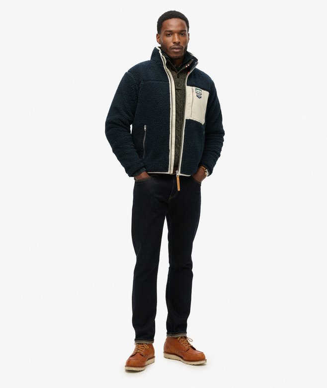 superdry Forro polar con cremallera integral Vintage Retro Descuento