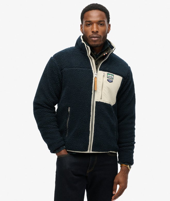 superdry Forro polar con cremallera integral Vintage Retro Descuento