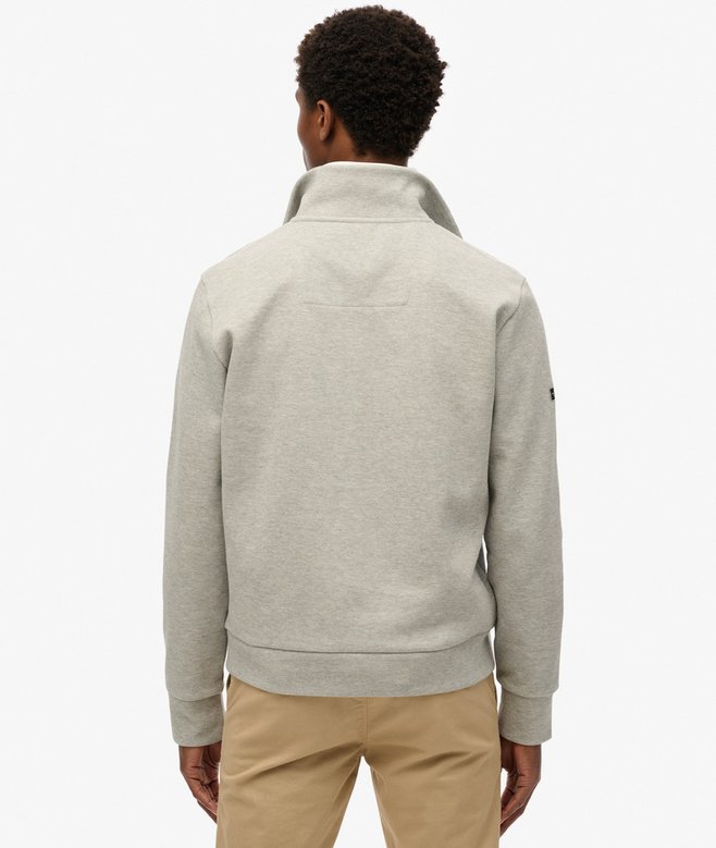 superdry Sudadera de piqué con media cremallera Core Tienda