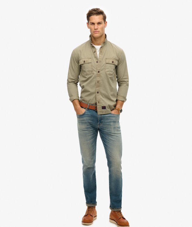superdry Camisa de manga larga militar Envío gratis