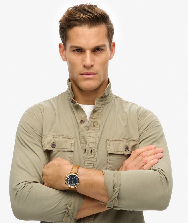 superdry Camisa de manga larga militar Envío gratis