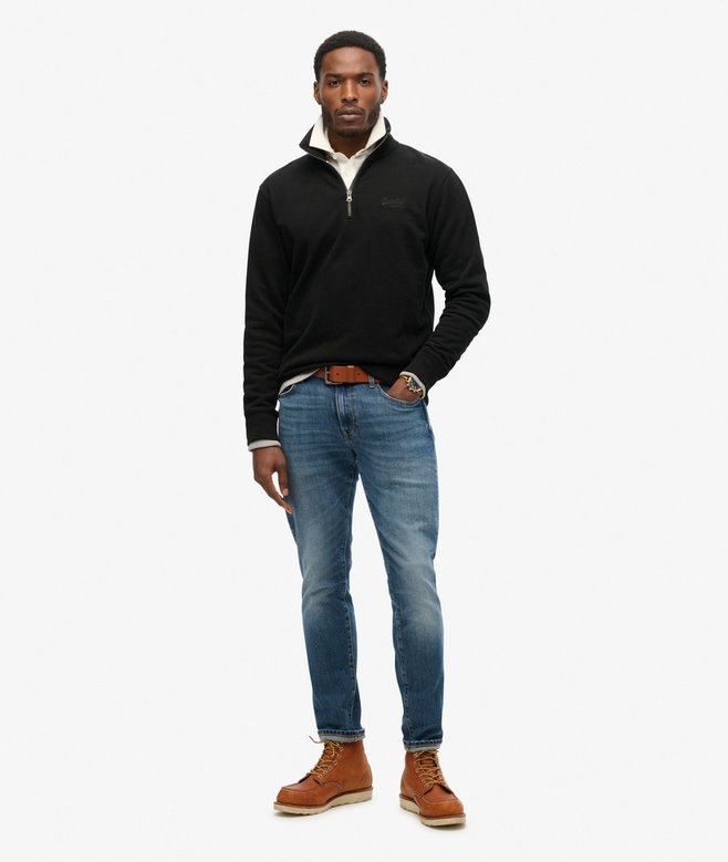 superdry Sudadera con cuello panadero con logotipo Essential Envío gratis