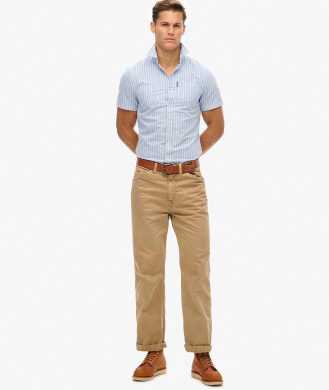 superdry Camisa Oxford de manga corta Último día