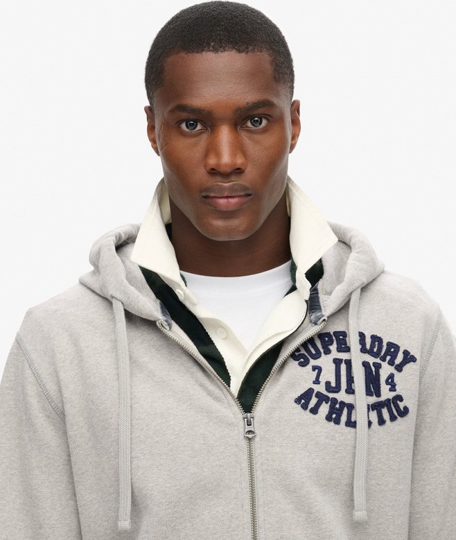 superdry Sudadera con capucha y cremallera Vintage Athletic Promoción por tiempo limitado