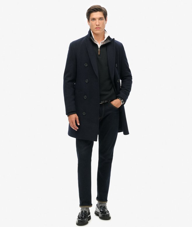 superdry Sudadera de piqué con media cremallera Core Solo hoy