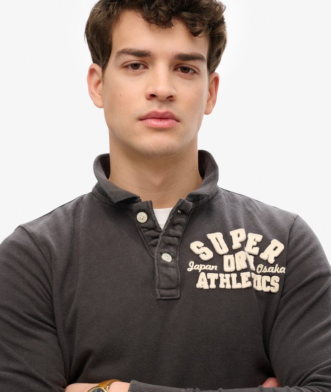superdry Polo de manga larga Vintage Athletic Superdescuento