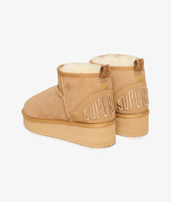 superdry Botas de plataforma de ante con borreguillo Venta caliente