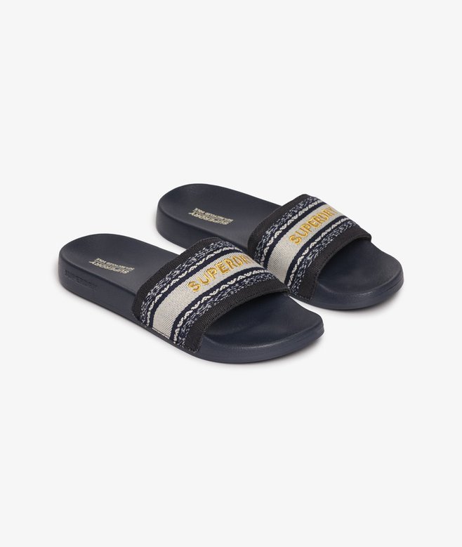 superdry Chanclas de piscina veganas de tira tejida Gran oferta
