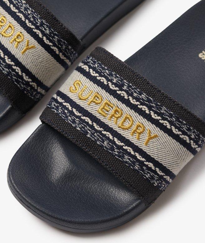 superdry Chanclas de piscina veganas de tira tejida Gran oferta