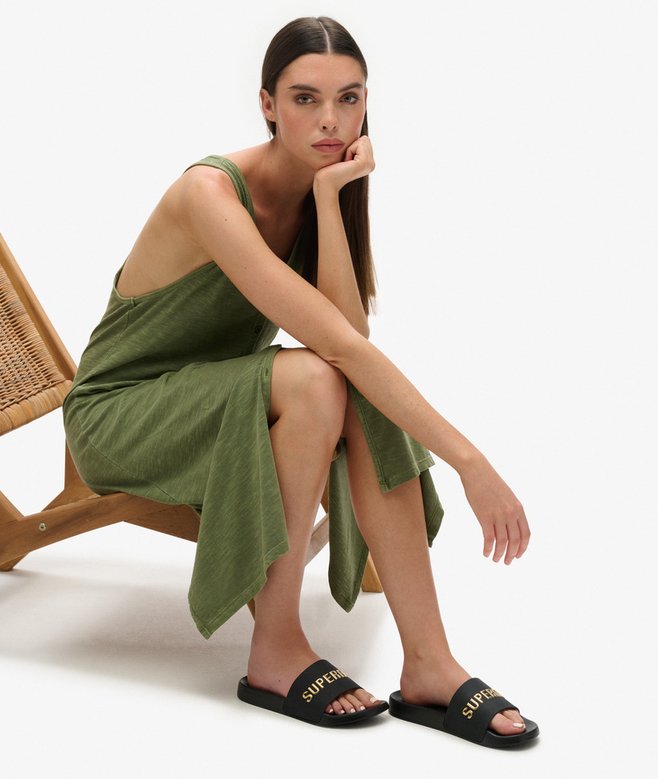 superdry Chanclas de piscina veganas con logo Rebajas de fábrica