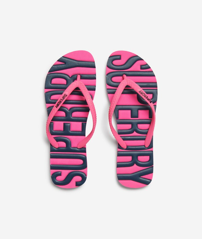 superdry Chanclas veganas con logotipo Vintage Logo Oferta especial