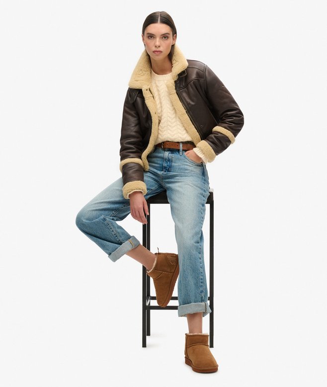 superdry Minibotas de ante con borreguillo Envío gratis