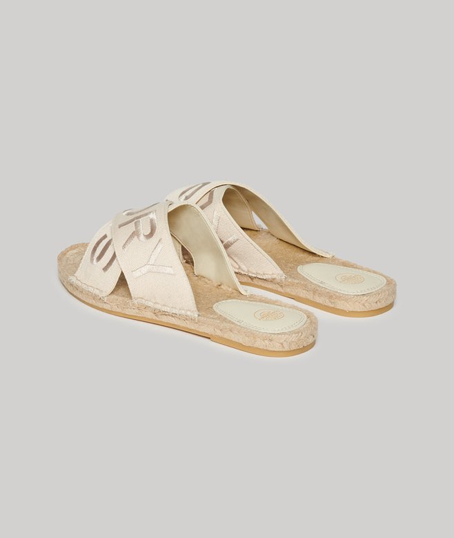 superdry Chanclas de tiras cruzadas estilo alpargata Promoción por tiempo limitado
