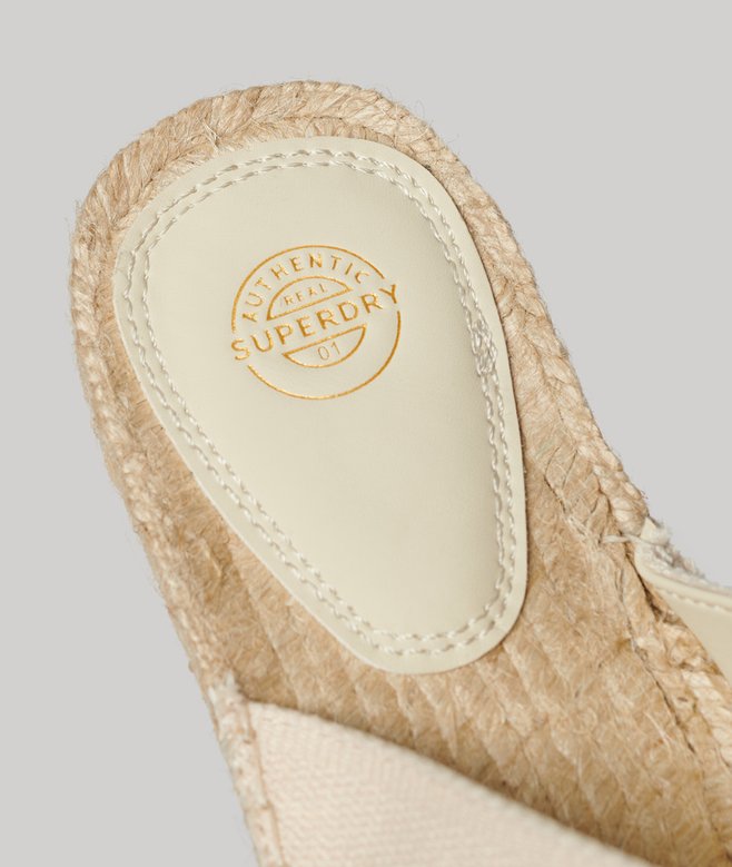 superdry Chanclas de tiras cruzadas estilo alpargata Promoción por tiempo limitado