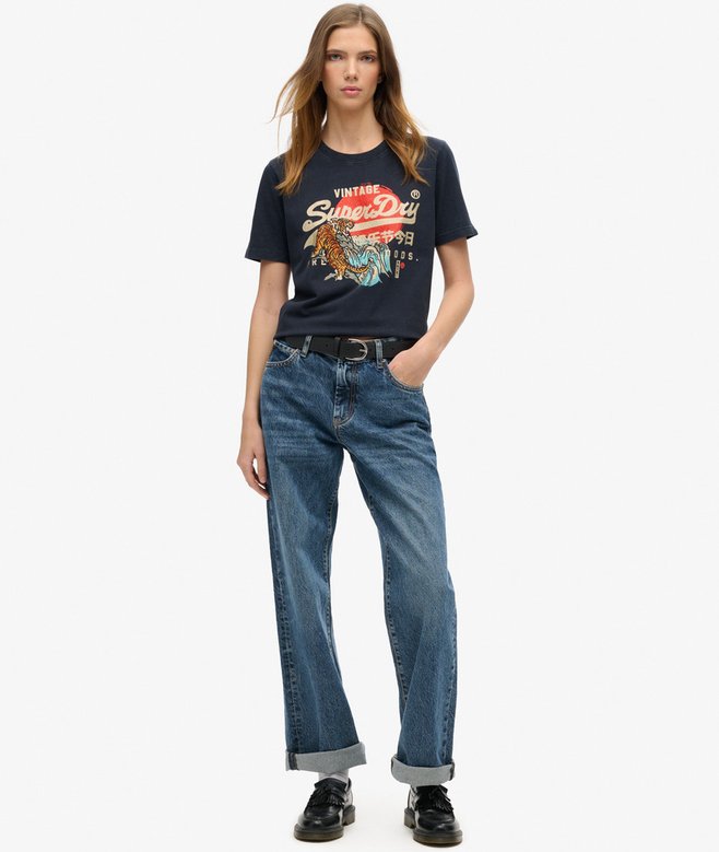 superdry Camiseta de corte relajado Tokyo Grandes ahorros