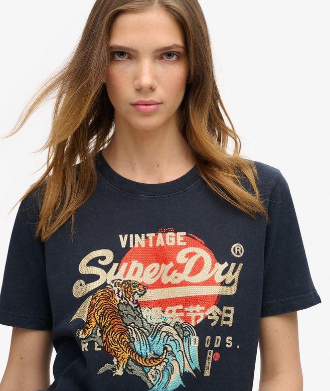 superdry Camiseta de corte relajado Tokyo Grandes ahorros
