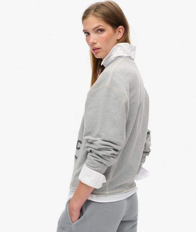 superdry Sudadera de corte holgado y cuello redondo Athletic Essentials 2025