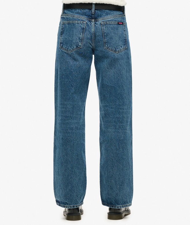 superdry Vaqueros de algodón orgánico talle medio y pernera ancha En línea