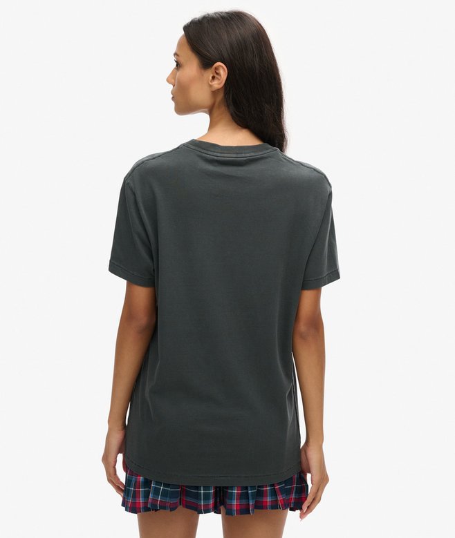 superdry Camiseta extragrande lavada con bolsillo Essential Rebajas de fábrica
