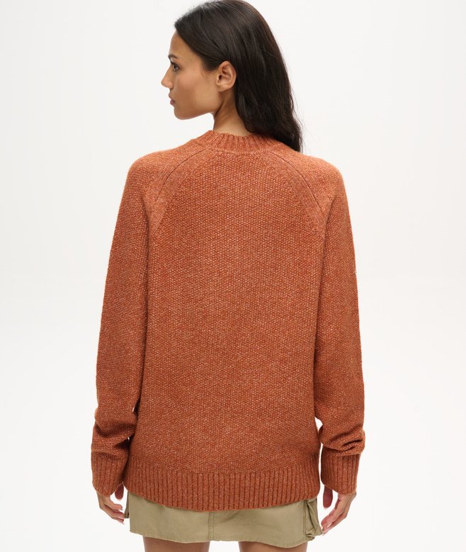 superdry Jersey raglán grueso extragrande Ventas relámpago
