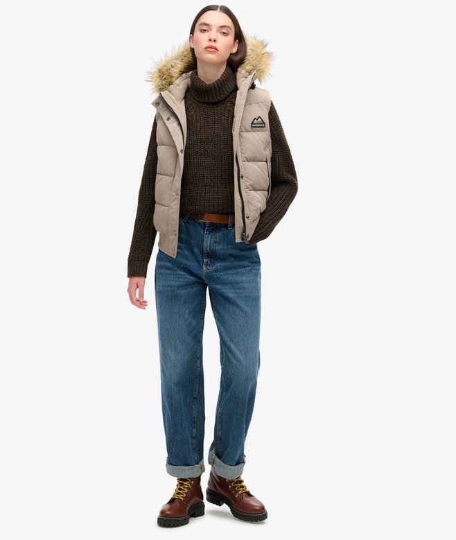 superdry Chaleco de pelo sintético Everest Descuento