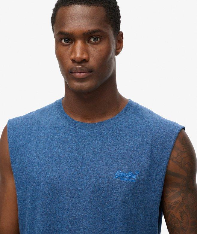 superdry Camiseta sin mangas Essential en algodón orgánico con logo Rebajas online