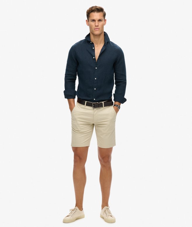 superdry Camisa de manga larga de lino informal Envío gratis
