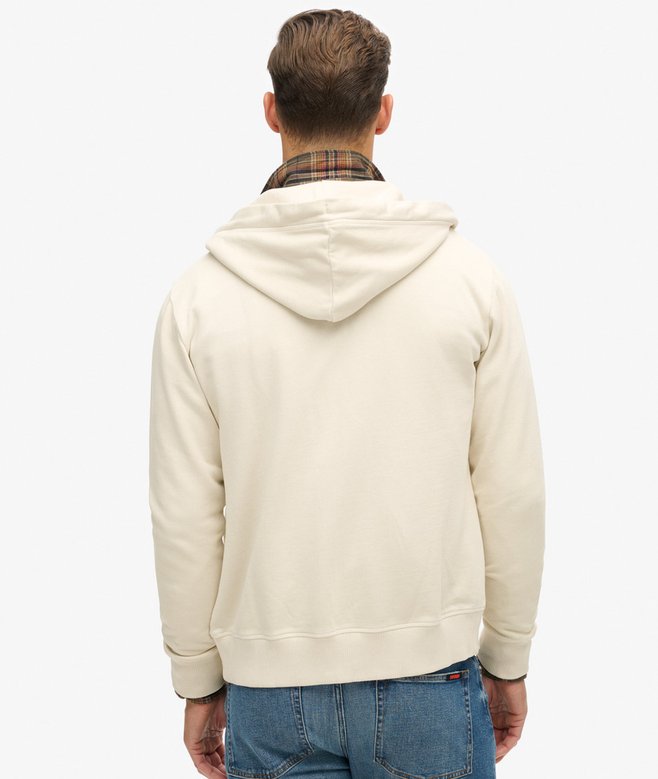 superdry Sudadera lavada con capucha cremallera y logotipo Essential Promoción trimestral