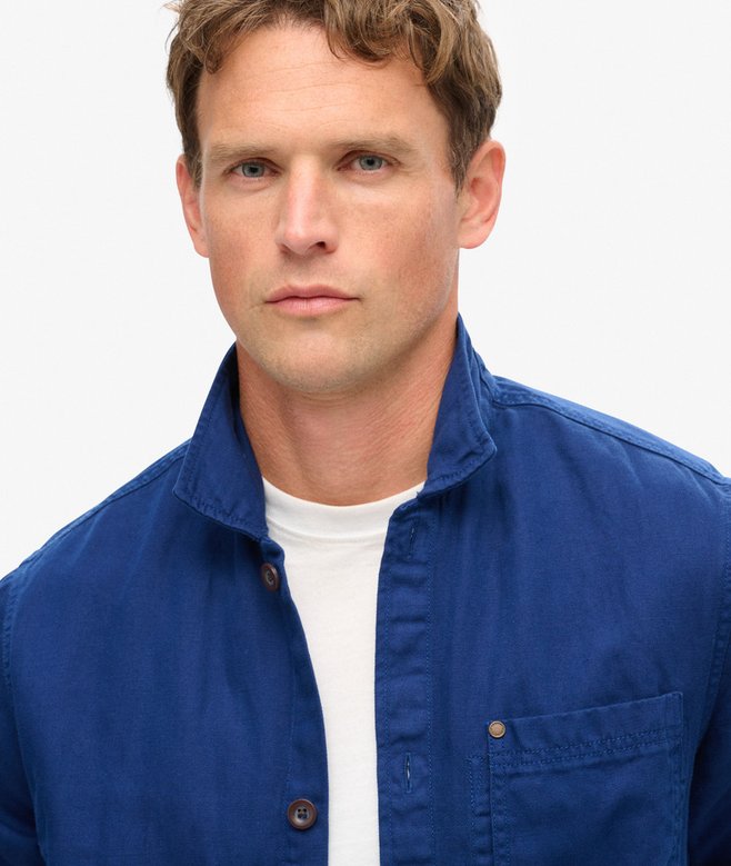 superdry Sobrecamisa de mezcla de lino Merchant Store Limitado a 3 días