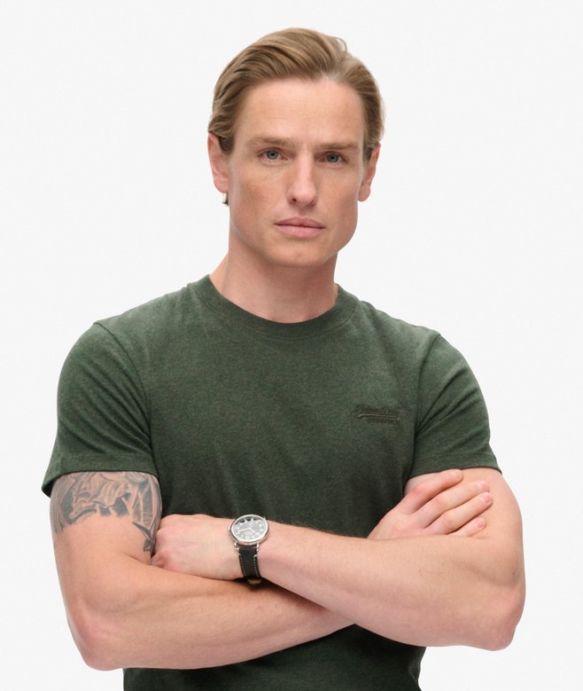 superdry Camiseta de algodón orgánico con logotipo Essential En oferta