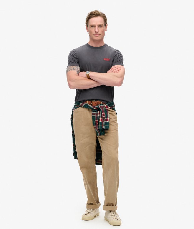 superdry Camiseta de algodón orgánico con logotipo Essential Descuentos del mes