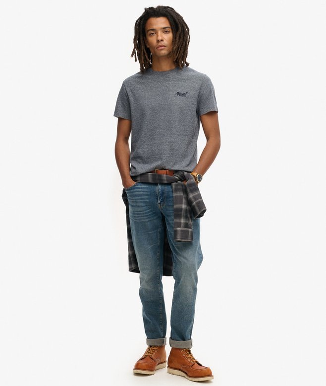 superdry Camiseta de algodón orgánico con logotipo Essential Ofertas de temporada