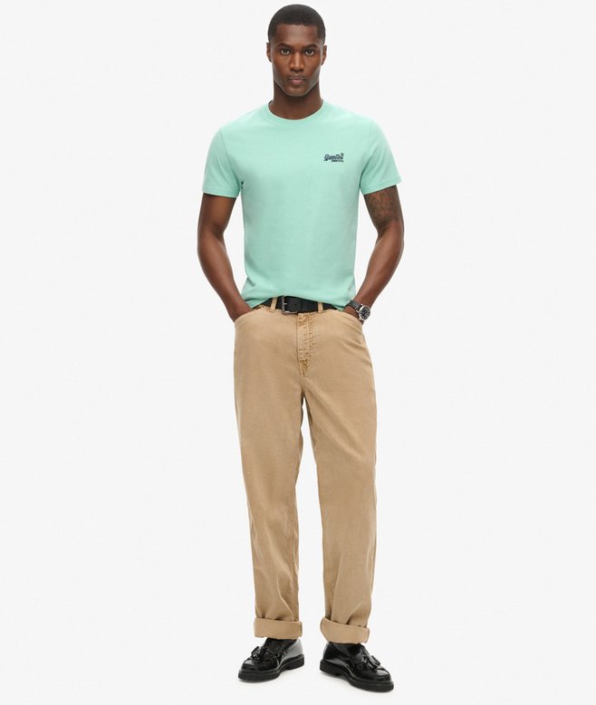 superdry Camiseta de algodón orgánico con logotipo Essential Ofertas especiales