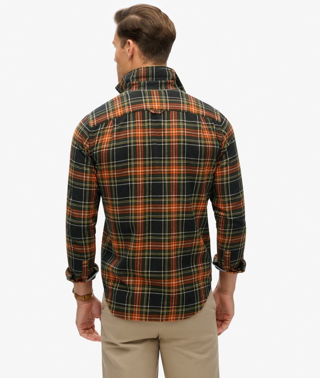 superdry Camisa de leñador de algodón de manga larga Grandes ahorros