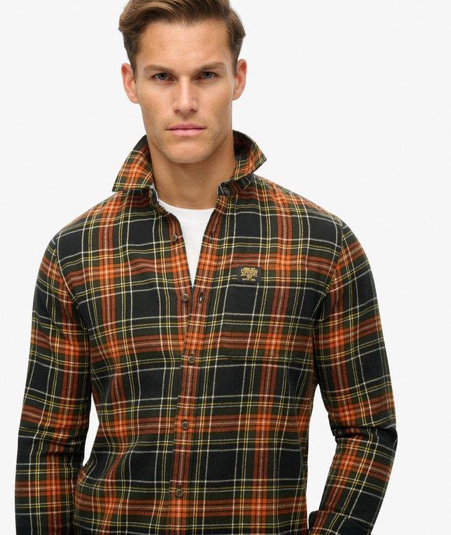 superdry Camisa de leñador de algodón de manga larga Grandes ahorros