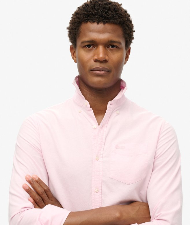 superdry Camisa Oxford de manga larga Precio ultrabajo