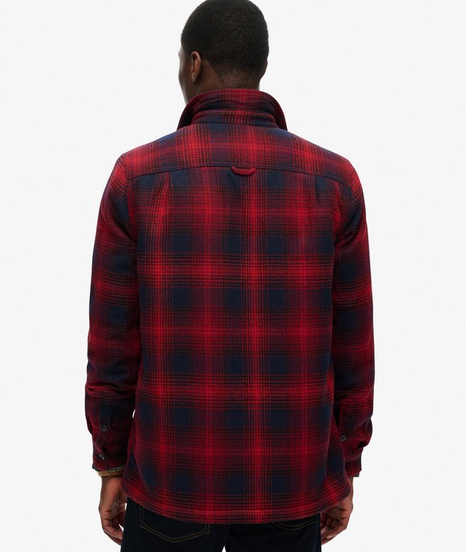 superdry Sobrecamisa a cuadros de lana forrada de tejido polar En línea