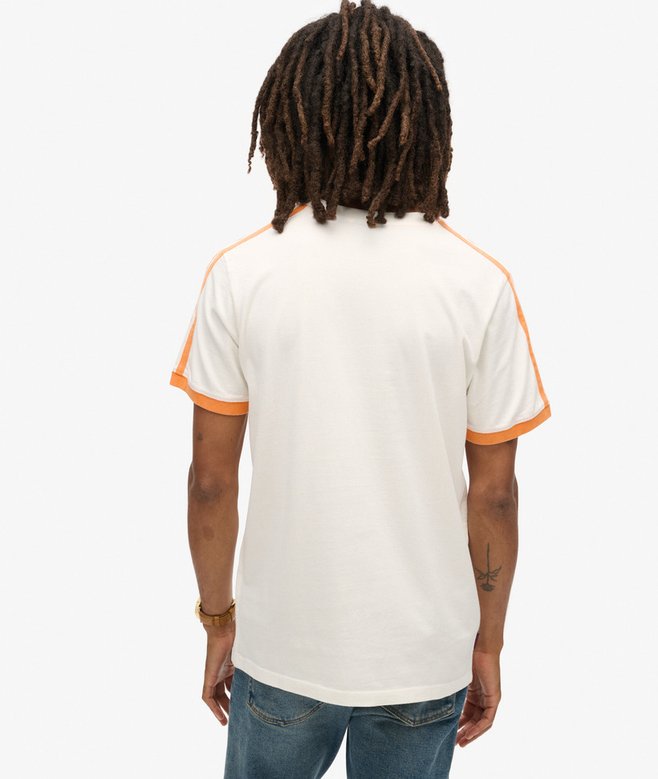 superdry Camiseta retro de manga corta a rayas con logo Essential Outlet online