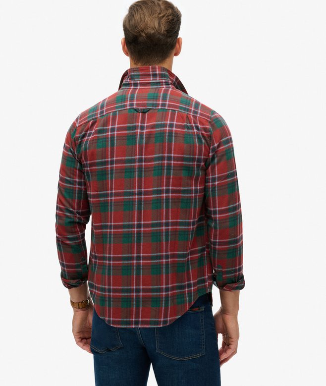 superdry Camisa de leñador de algodón de manga larga Ofertas