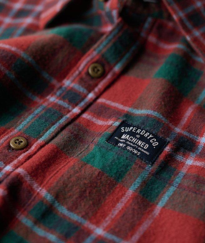 superdry Camisa de leñador de algodón de manga larga Ofertas